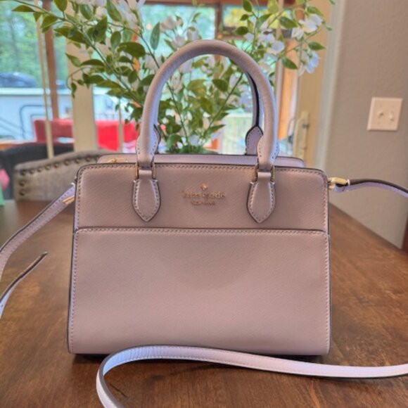 Kate Spade Madison Small Satchel Top Handle Crossbody Purse Pastel Lavender